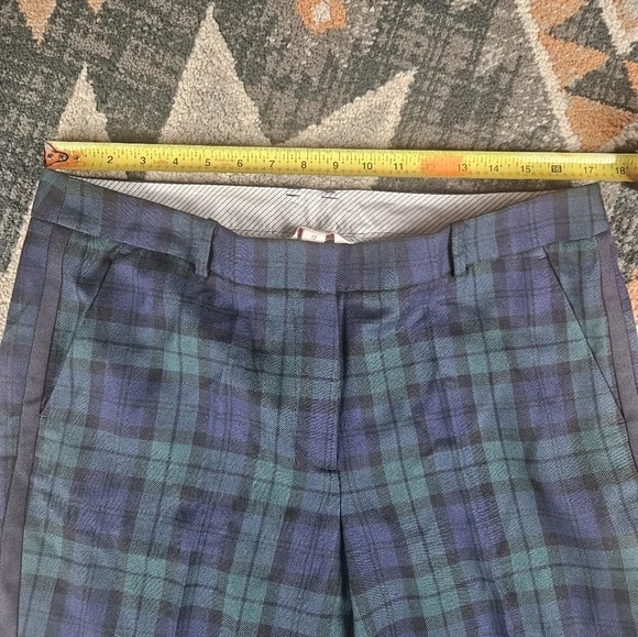 Brooks Brothers, red fleece green&blue plaid women dress  pants. - Picture 10 of 10